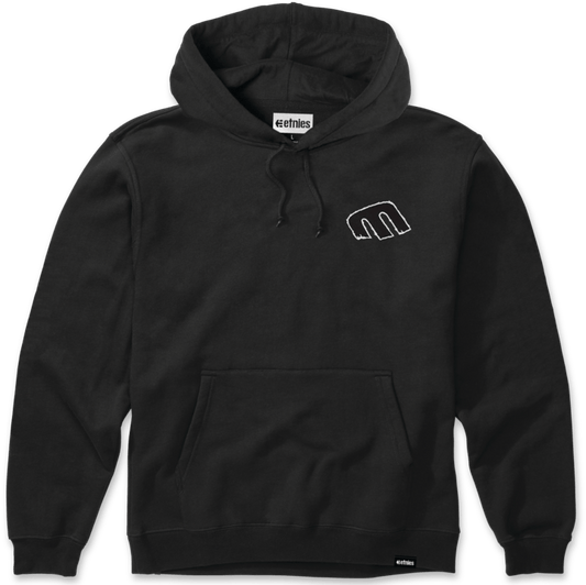 Rebel E pullover black – hoodie | etnies Official Screen Hooded Fleece Etnies Skate Original Sustainability Gear