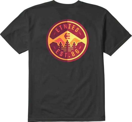 3 Pines Tee black - t-shirt | etnies Official S/S Basic T-Shirt Etnies Skate Original Sustainability Gear