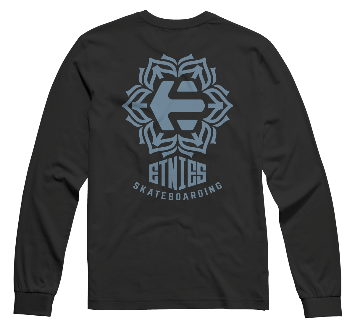 Snowflake L/S Tee black/blue - t-shirt | etnies Official S/S Basic T-Shirt Etnies Skate Original Sustainability Gear
