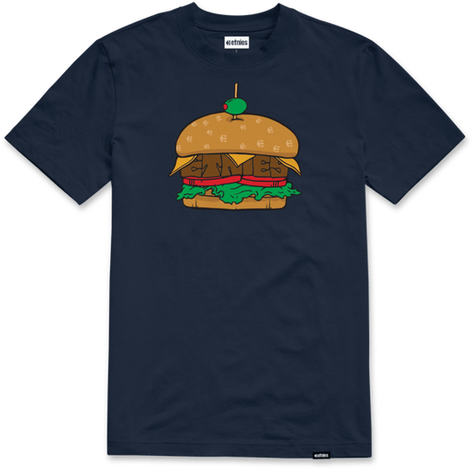 Burger tee navy – men’s tee | etnies Official S/S Basic T-Shirt Etnies Skate Original Sustainability Gear