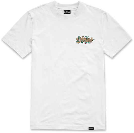 Rose Arrow tee white – men’s tee | etnies Official S/S Basic T-Shirt Etnies Skate Original Sustainability Gear