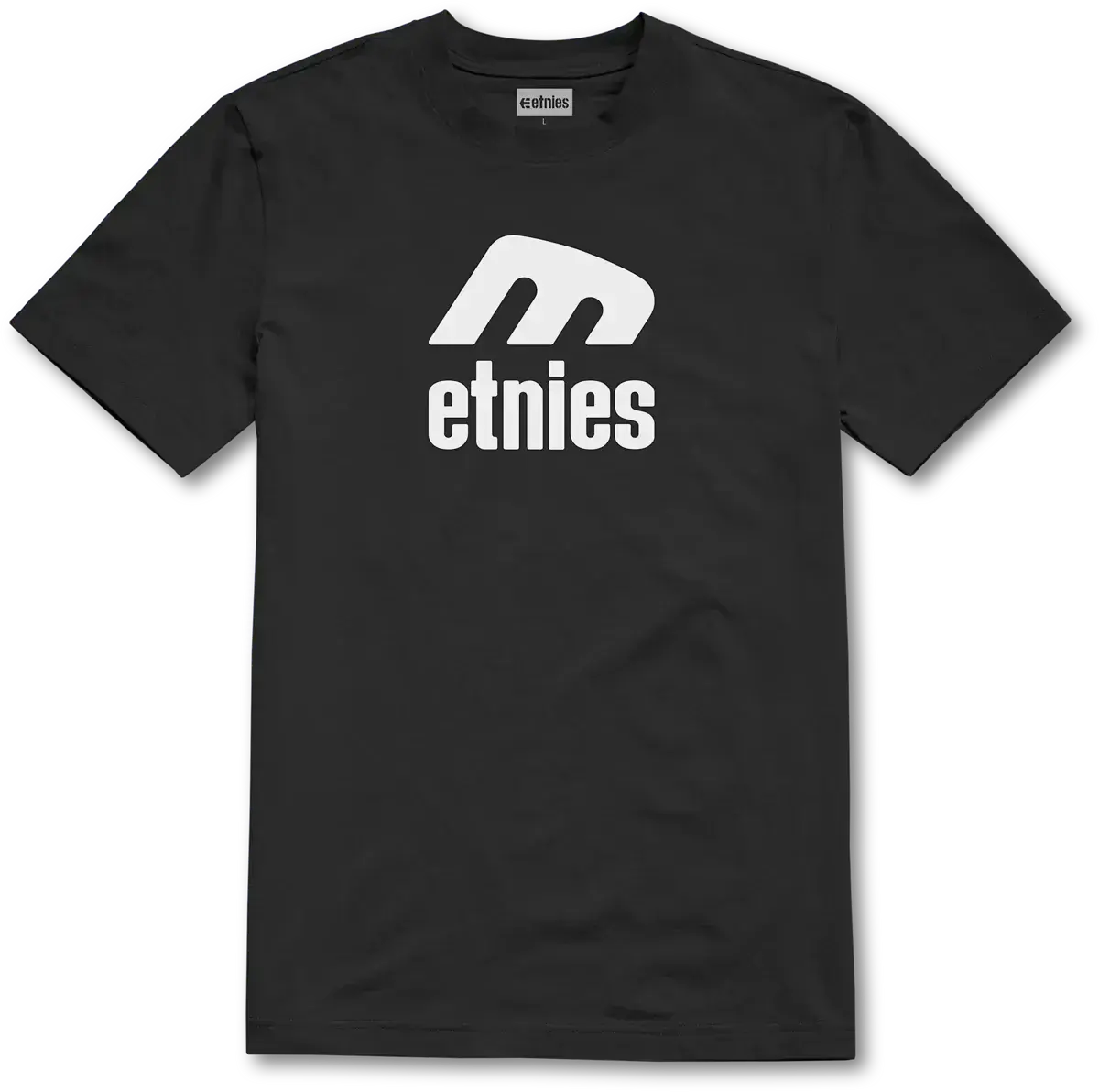 Icon E S/S Basic T-Shirt Black White | etnies Official S/S Basic T-Shirt Etnies Skate Original Sustainability Gear