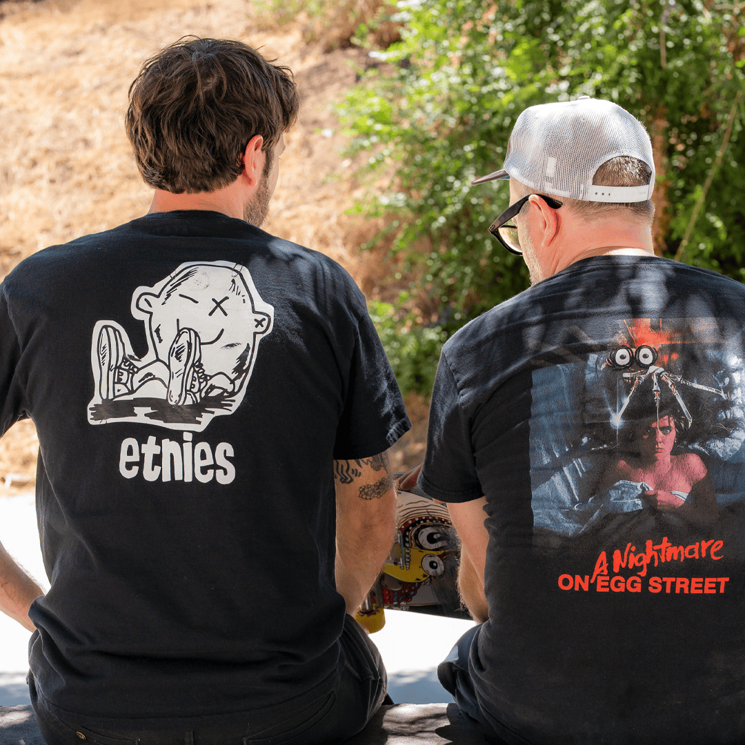 Black Etnies x FOS Graphic Tee | etnies Official US etnies Skate Original Sustainability Gear
