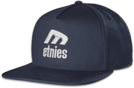 Icon E Snapback Hat Skate Custom Hat | etnies Skateboarding Custom Hat Etnies NAVY/GREY / One Size Skate Original Sustainability Gear 4140001515.407.OS.1ST 7630680804921