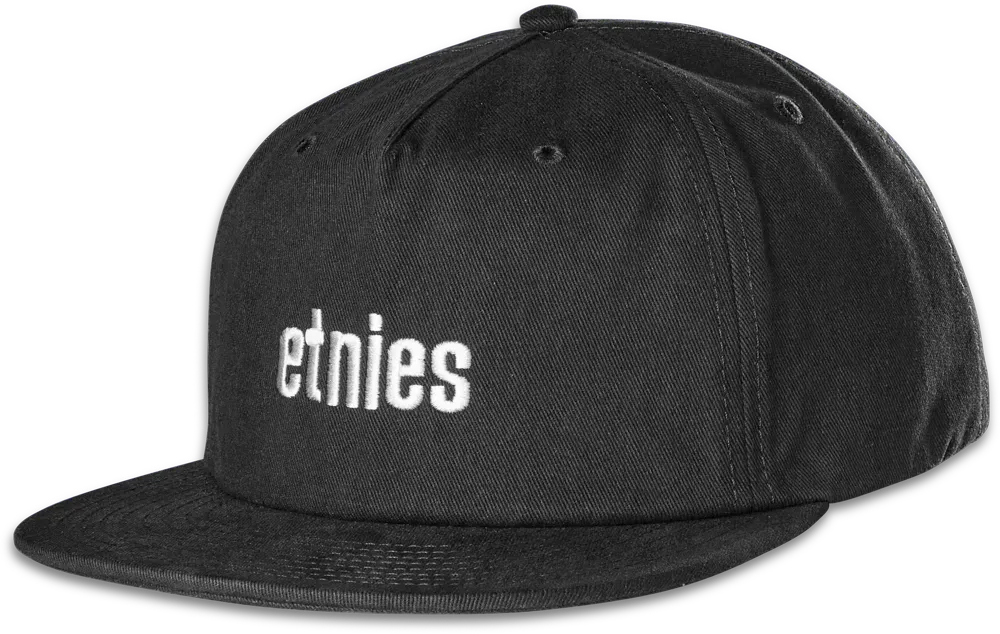 Icon Embroidery Snapback Hat Skate Custom Hat | etnies Skateboarding Custom Hat Etnies BLACK / One Size Skate Original Sustainability Gear 4140001521.001.OS.1ST 7630680804891