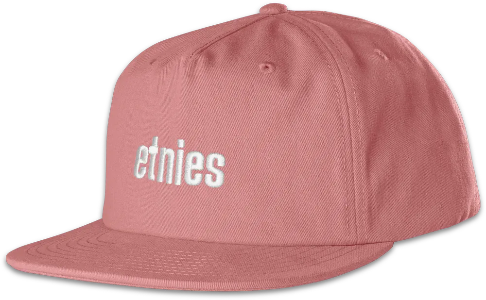 Icon Embroidery Snapback Hat Skate Custom Hat | etnies Skateboarding Custom Hat Etnies PINK / One Size Skate Original Sustainability Gear 4140001521.650.OS.1ST 7630680804907