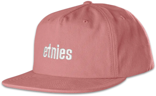 Icon Embroidery Snapback Hat Skate Custom Hat | etnies Skateboarding Custom Hat Etnies PINK / One Size Skate Original Sustainability Gear 4140001521.650.OS.1ST 7630680804907