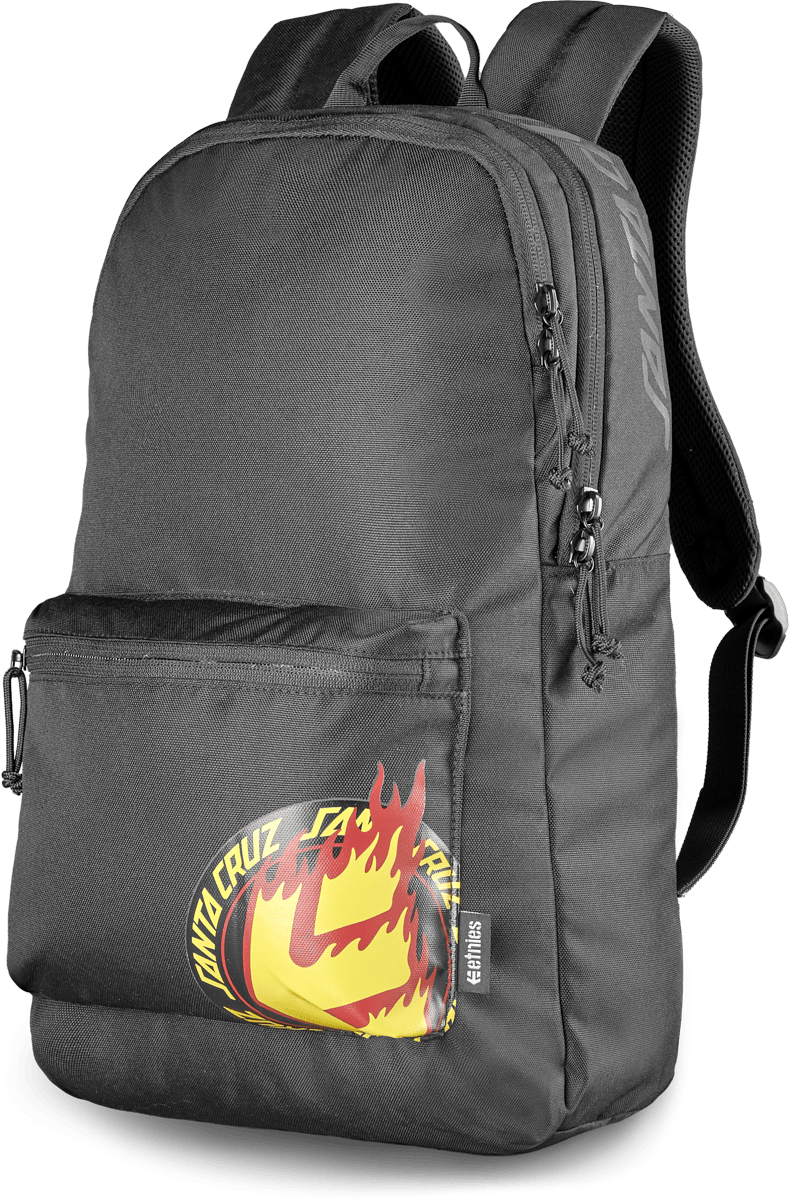 Santa Cruz Flame Fader black - skate backpacks | etnies Official Backpacks Etnies BLACK / ONE SIZE Skate Original Sustainability Gear 4147000180.001.OS.1ST 194691560223