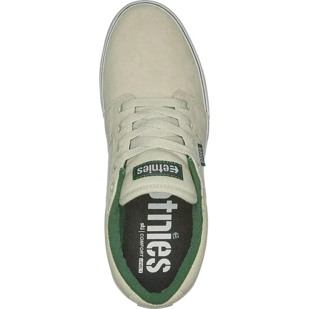 Barge Ls white/green/gum - skate shoes | etnies Official