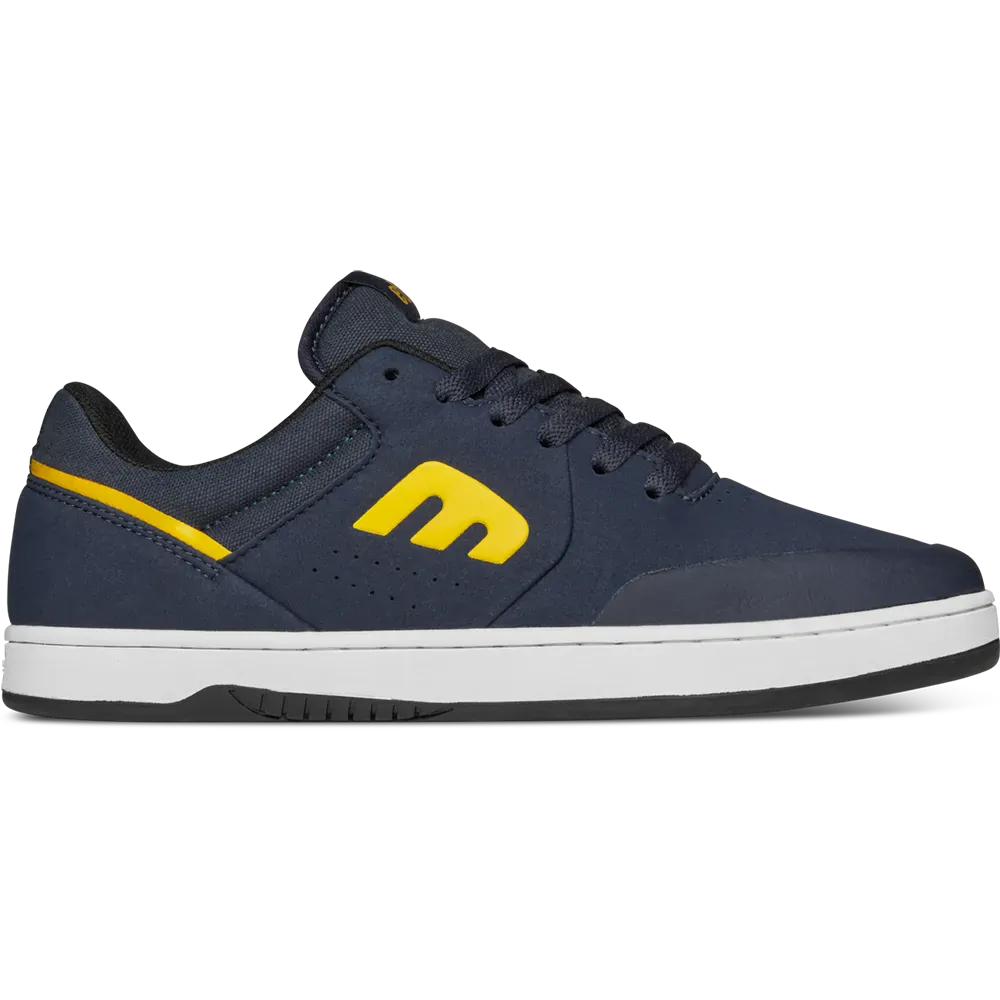 Navy and Yellow Cupsole Skate Shoes – etnies Marana