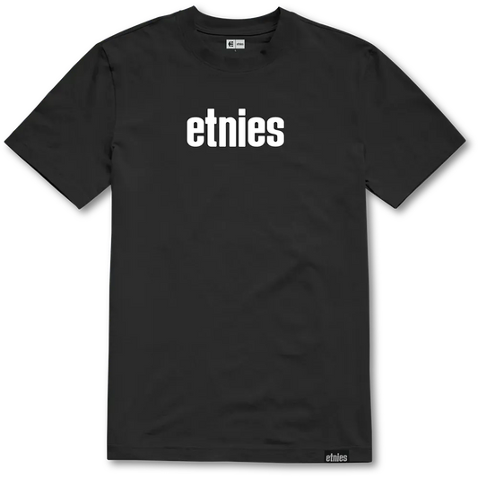 Black Logo Graphic Cotton T-Shirt | etnies Official US etnies Skate Original Sustainability Gear