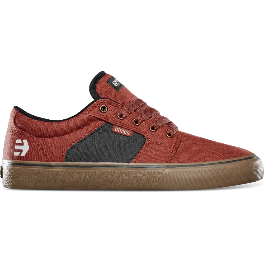 Barge Ls brown/gum/gold - skate shoes | etnies Official Low-Top Vulcanized Etnies Skate Original Sustainability Gear