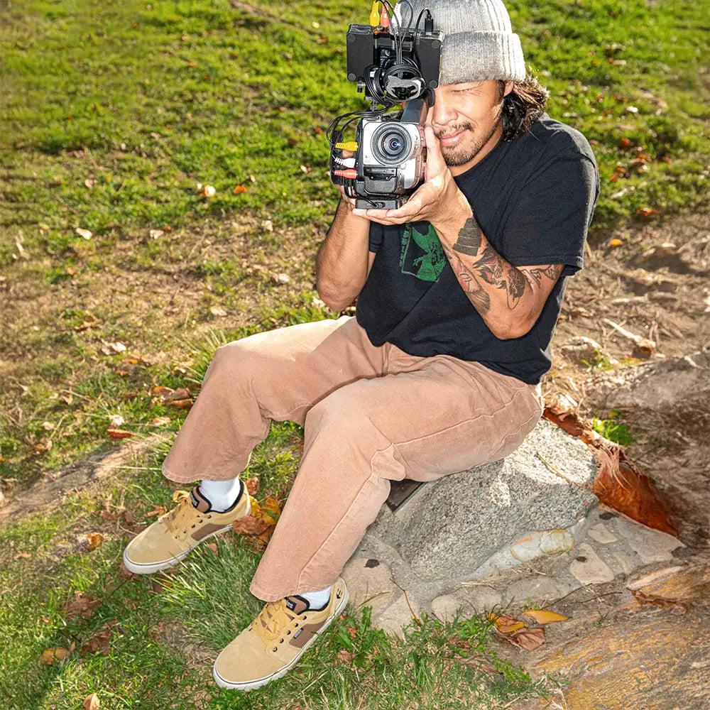 Barge Ls grey/gum/red - skate shoes | etnies Official Low-Top Vulcanized Etnies Skate Original Sustainability Gear