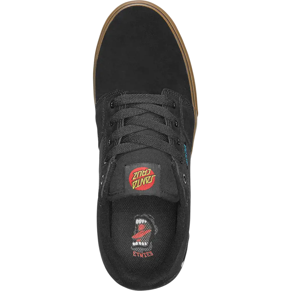 Barge Ls X Santa Cruz black/gum - skate shoes | etnies Official Etnies Skate Original Sustainability Gear