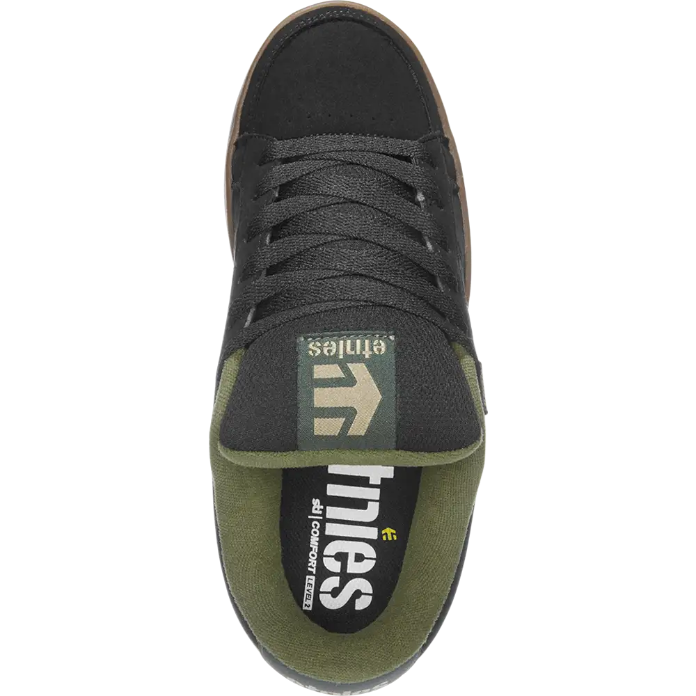 Kingpin black/green/gum - skate shoes | etnies Official Low-Top Shoe Etnies Skate Original Sustainability Gear
