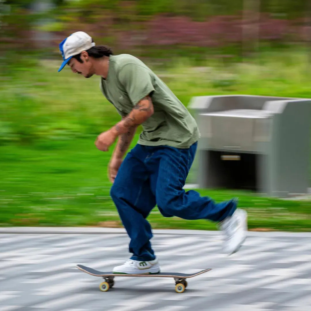Loot Low - Top Skate Shoe White Green | etnies Official Low-Top Shoe Etnies Skate Original Sustainability Gear