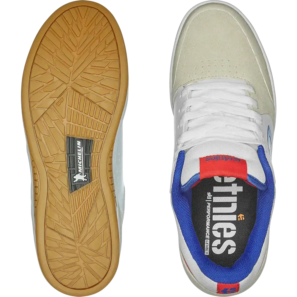 Marana Michelin white/blue/red - skate shoes | etnies Official Low-Top Shoe Etnies Skate Original Sustainability Gear