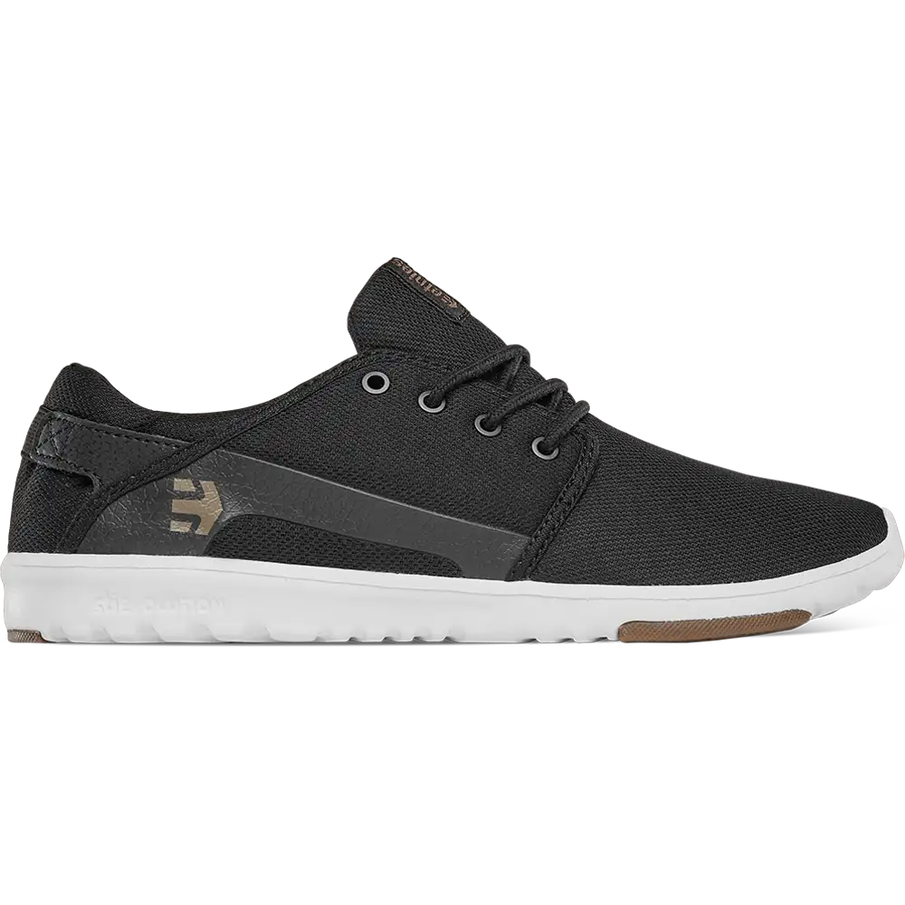 Scout black/white/gum - skate shoes | etnies Official Low-Top Shoe Etnies Skate Original Sustainability Gear