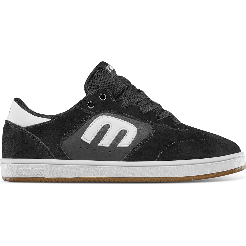 Windrow Kids black/white/gum - skate shoes | etnies Official Low-Top Shoe Etnies Skate Original Sustainability Gear