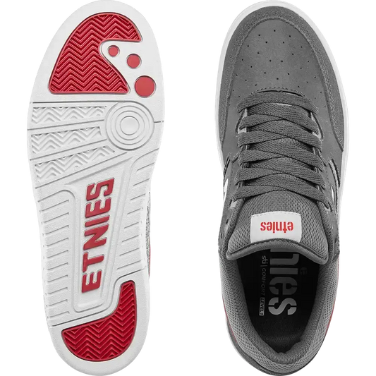 Loot grey/light grey/red - skate shoes | etnies Official Low-Top Shoe Etnies Skate Original Sustainability Gear