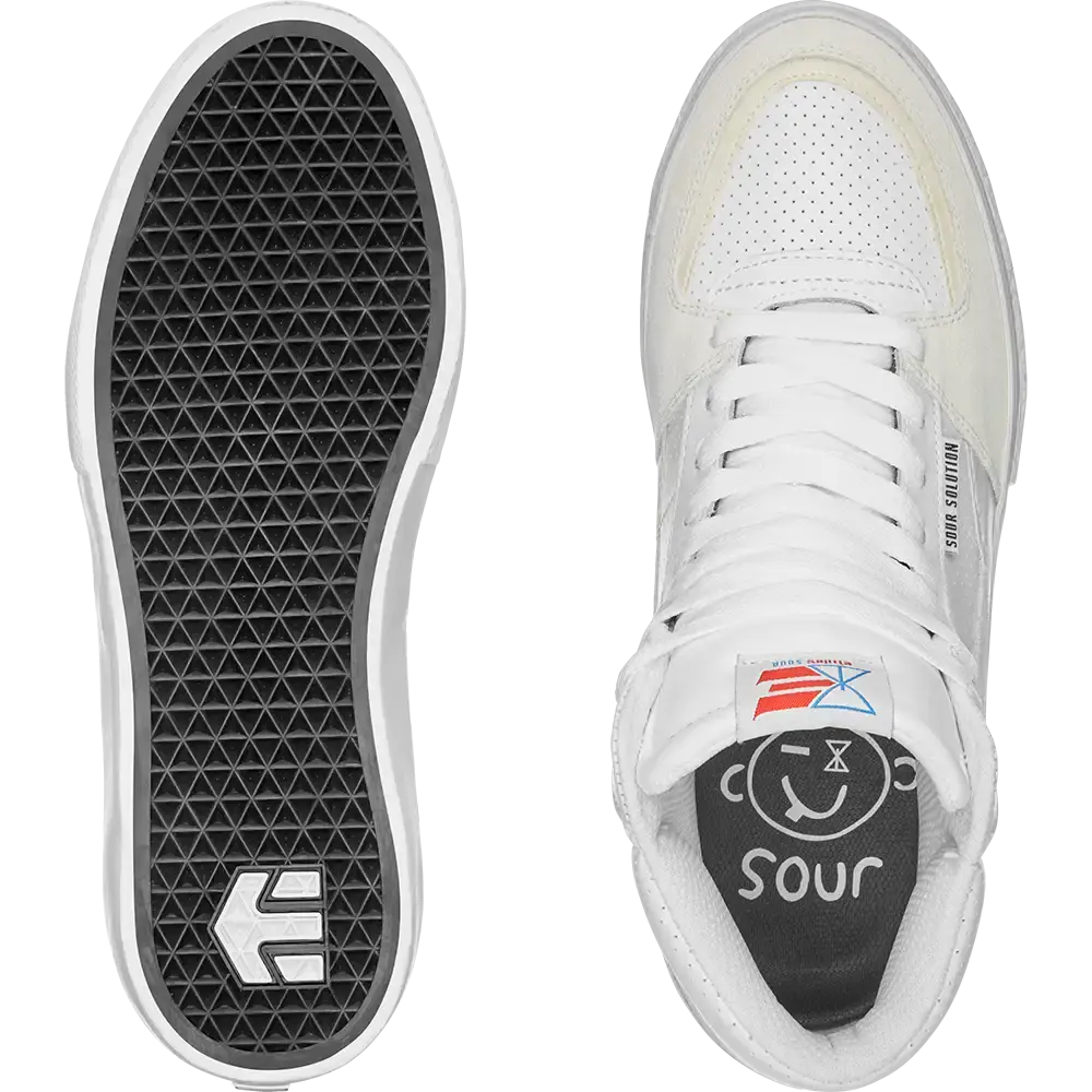 Screw Vulc Mid X Sour Solution white | etnies Official High-Top Vulcanized Etnies Skate Original Sustainability Gear