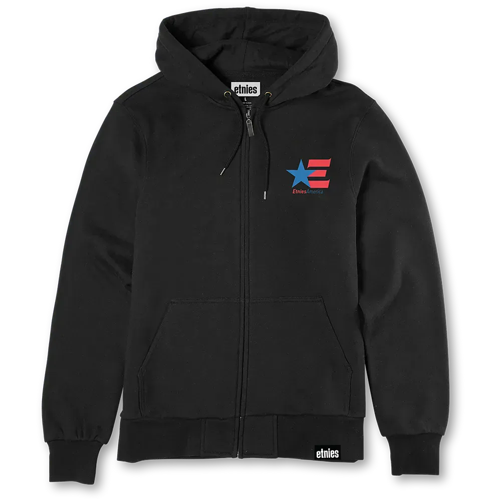 America Zip Hoodie Screen Hooded Fleece Etnies Skate Original Sustainability Gear