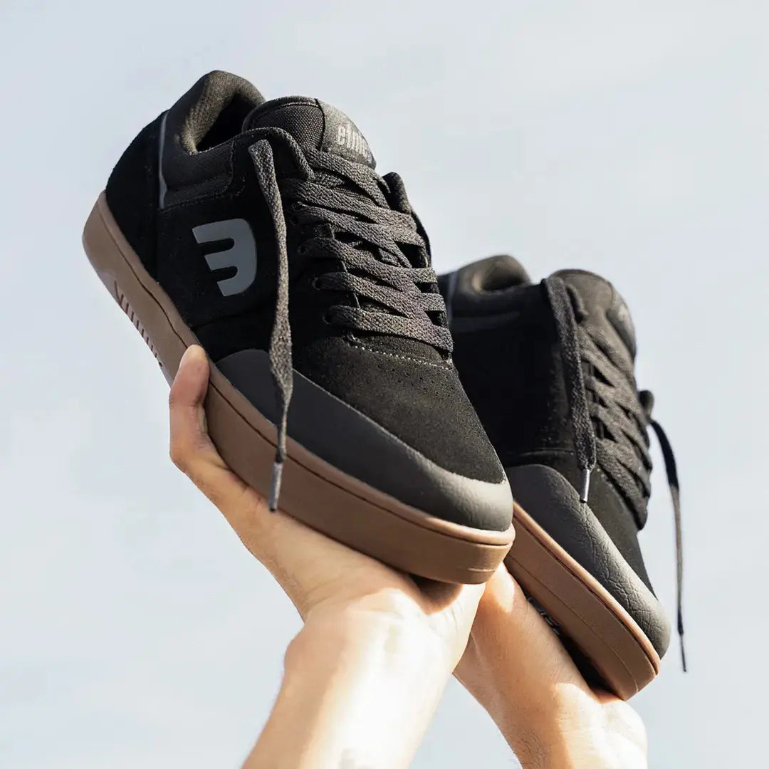 Marana Michelin Shoe Black/Gum/Dark Grey | etnies Official Low-Top Shoe Etnies Skate Original Sustainability Gear