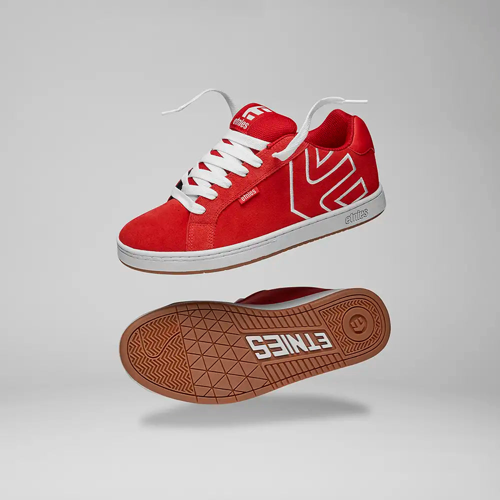Fader red/white/gum - skate shoes | etnies Official Low-Top Shoe Etnies Skate Original Sustainability Gear