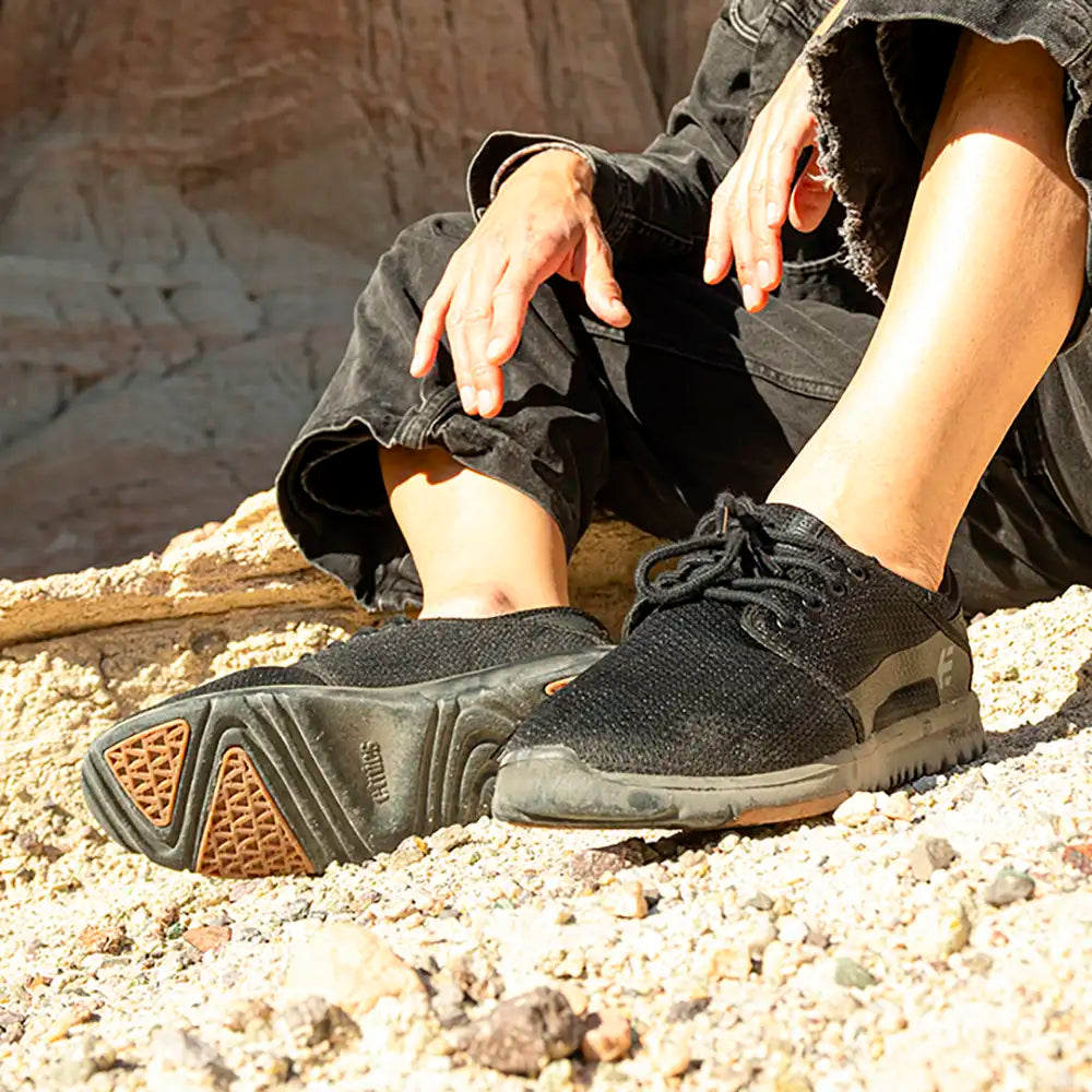 Mens Shoes Etnies Sti Evolution Shoes Scout Black/gum Skate Shoes