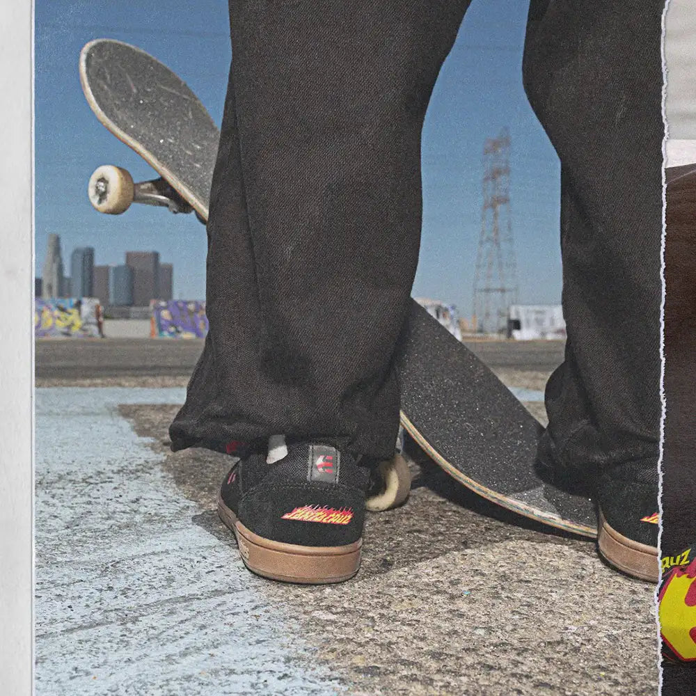 Lo-Cut Slip X Santa Cruz black - skate shoes | etnies Official Low-Top Vulcanized Etnies Skate Original Sustainability Gear