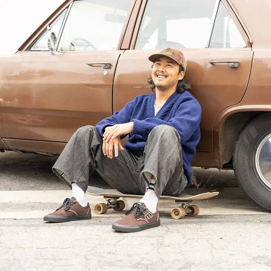 Barge Plus X Julian Lewis brown/black shoes | etnies Official Low-Top Vulcanized Etnies Skate Original Sustainability Gear