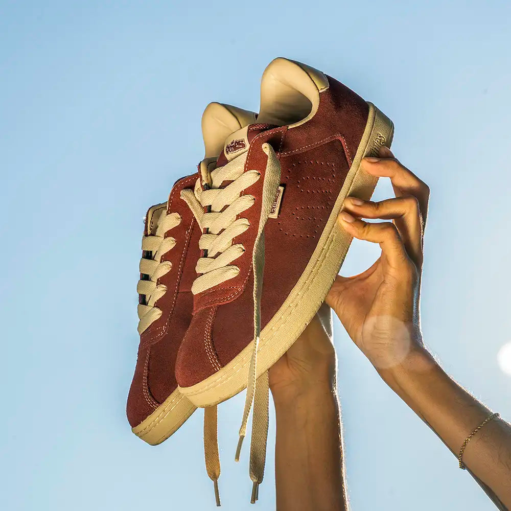 Scam Low-Top Skate Shoe Burgundy Tan | etnies Official Low-Top Shoe Etnies Skate Original Sustainability Gear