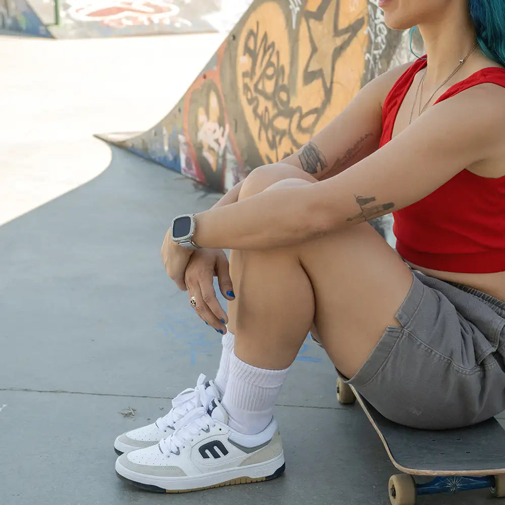 Loot white/navy - skate shoes | etnies Official Low-Top Shoe Etnies Skate Original Sustainability Gear