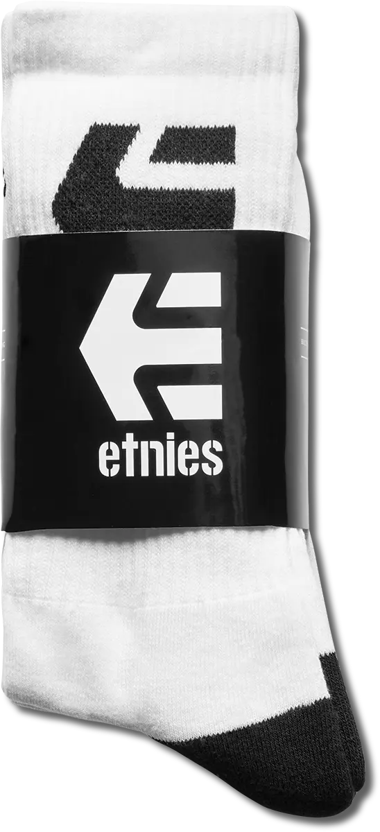 Skate Shoes Sock - made for skateboarding | etnies Official Crew Sock Etnies WHITE / ONE SIZE Skate Original Sustainability Gear 4140001317.100.OS.1ST 889262676075