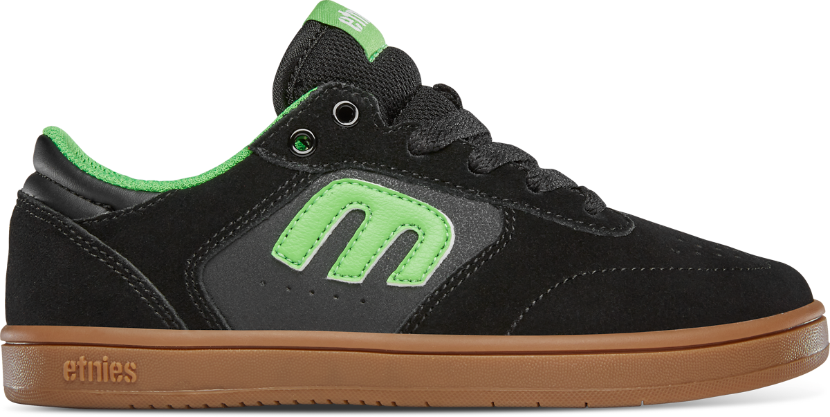 Black and green etnies sales